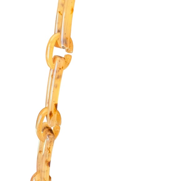 SONDRA ROBERTS VINTAGE HANDBAG Shoulder/ Crossbody w/ Tortoise Shell Chain - Picture 4 of 13